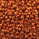 Seed Beads Round Size 8/0 28GM PermaFinish Galvanized Saffron