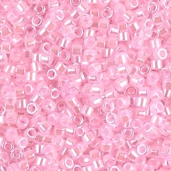  DB244 Miyuki Delica Seed Beads 11/0 Lined Crstl/Lt Pink 7.2GM 