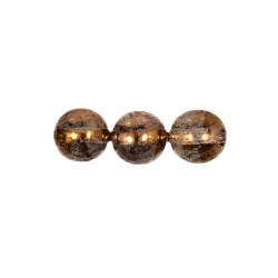  Czech Round Druk Beads 4mm - Decora Cinnamon 100pcs 
