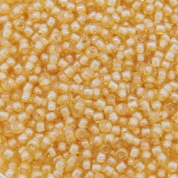  Seed Beads Round Size 11/0 28GM IC Jonquil/Lt Apricot 