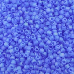  Seed Beads Round Size 11/0 28GM TR RB Frosted Sapphire 