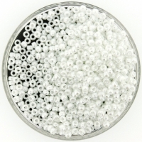 Miyuki Round Seed Beads Size 8/0 White Ceylon 22GM