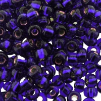 Miyuki Round Seed Beads 6/0 Silver Lined Violet 20GM