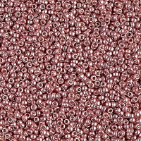 Miyuki Round Seed Beads 15/0 DURACOAT Galvanized Dk Coral 8.2GM