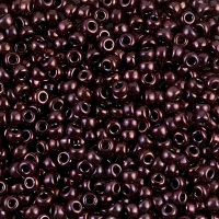 Miyuki Round Seed Beads Size 8/0 Metallic Dark Raspberry 22GM