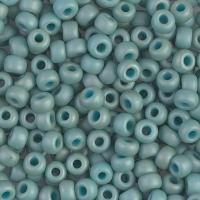 Miyuki Round Seed Beads 6/0 Matte Opaque Sea Foam Luster 20GM