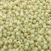 Seed Beads Round Size 11/0 28GM Opaque Cream