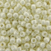 Seed Beads Round Size 8/0 Opaque Lustered Najavo White 27GM