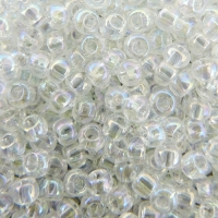 Seed Beads Round Size 8/0 Crystal AB 28GM 8-161