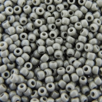 Seed Beads Round Size 11/0 28GM Opaque Gray Dark