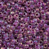 Miyuki Round Seed Beads 6/0 Raspberry Lined Crystal AB 20GM