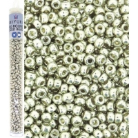 Miyuki Round Seed Beads Size 8/0 Galvanized Silver 22GM