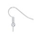 Beadalon Ear Wires, Ball & Spring, Silver Plated, 20 pcs