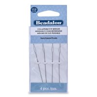 Beadalon Collapsible Eye Needles 2.5-Inch Heavy 4 Pack