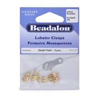 Lobster Clasp Small Nickel Free Gold Plated, 5pcs