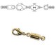 Magnetic Clasp Converter 29x7.5mm Gold Plated