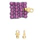 Cymbal Bead Ending 10pcs Pilos 24k Gold Plated for Size 8/0 Bead