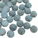 Rosetta Cabochon Beads 2-Hole 6mm 20pcs Chalk White Blue Blue LS