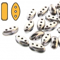 Cali Beads 3-Hole 3x8mm 9GM - Full Labrador Silver