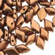 GemDUO 2-Hole beads 8x5mm 10GM - Bronze Copper