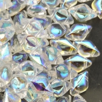 GemDUO 2-Hole beads 8x5mm 10GM - Crystal AB
