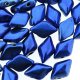GemDUO 2-Hole beads 8x5mm 10GM - Metalust Crown Blue