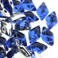 GemDUO 2-Hole beads 8x5mm 10GM - Backlit Sapphire