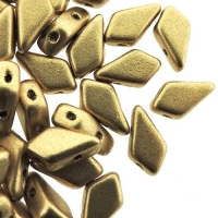 Kite Beads 2-Hole 9x5mm 9GM - Pale Gold
