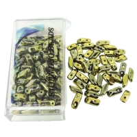 StormDuo Beads 3x7mm, Crystal Amber Full 12GM/100pcs
