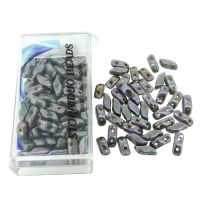 StormDuo Beads 3x7mm, Chalk Lazure Blue Luster 12GM/100pcs