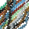 10 Strand Value Pack Czech Glass 2-hole Silky Beads 6mm Assorted