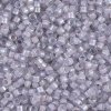 DB080 Miyuki Delica Seed Beads 11/0 Lined Pale Lavender AB 7.2GM