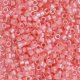 DB070 Miyuki Delica Seed Beads 11/0 Rose Pink Lined Crsl AB 7.2G