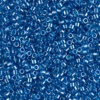 DB1895 Miyuki Delica Seed Beads 11/0 Transp Capri Blue Luster