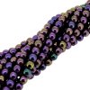 Czech Round Druk Beads 4mm - Purple Iris 100pcs