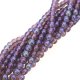 Czech Round Druk Beads 4mm - Luster Iris Amethyst Appx 100pcs