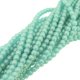 Czech Round Druk Beads 4mm - Sueded Gold Lt Teal 100pcs