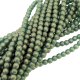 Czech Round Druk Beads 4mm - Sueded Gold Teal 100pcs