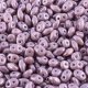Czech SuperDuo Two-hole Beads 5x2.5mm Opal Violet White Luster