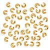 Beadsmith Crimp Covers 3mm Base Metal Gold Plated. Pack of 144