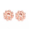 Rose Gold Spacer Daisy Flower 5mm Spacer Beads - 300pcs