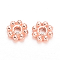 Rose Gold Spacer Daisy Flower 5mm Spacer Beads - 300pcs