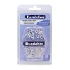 Beadalon Findings Variety Pack Silver Plate, 132-Piece