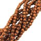 Fire Polished Faceted 2mm Round Beads 50pcs - CT SM Rsst Orange