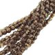 Fire Polished Faceted 2mm Round Beads 50pcs - LS TR Gold/Sm Topz