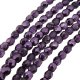 Fire Polished Faceted 3mm Round Beads 50pcs - Metallic Ice Amy
