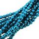 Fire Polished Faceted 3mm Round Beads 50pcs - CT SM Nebulas Blue