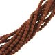 Fire Polished Faceted 3mm Round Beads 50pcs - Umber