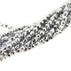 Fire Polished Faceted 3mm Round Beads 50pcs - Silver