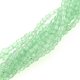 Fire Polished Faceted 3mm Round Beads 50pcs - Peridot